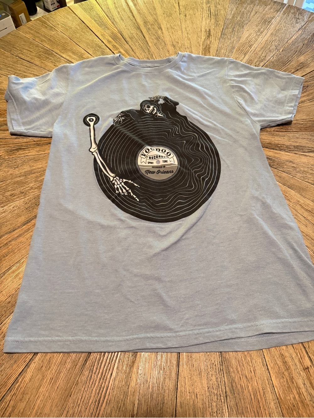 New Orleans Voodoo Records Grim Reaper Graphic T-Shirt Sz S The Duck Company